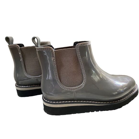 👍🥳 COUGAR  KENSINGTON GREY-BROWN PATENT EUC ANKLE BOOTS (6) - Picture 10 of 10